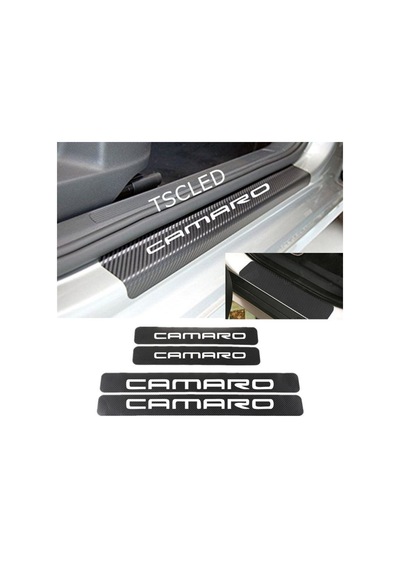 Chevrolet Camaro Karbon Kapı Eşiği Koruma Sticker (4 Adet)