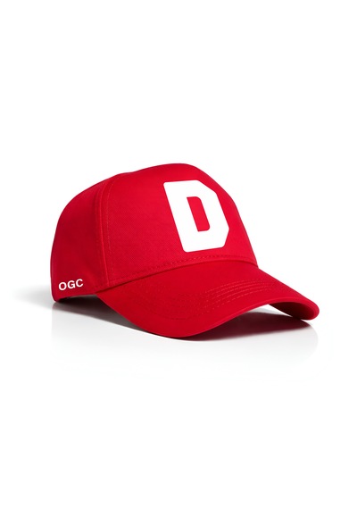 Ogc D Harfi Unisex Şapka Kırmızı