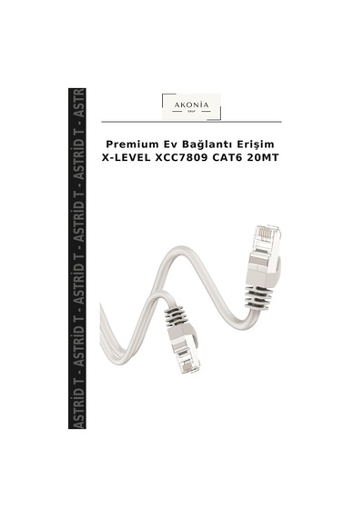 Premium Ev Bağlantı Erişim X-level Xcc7809 Cat6 20mt