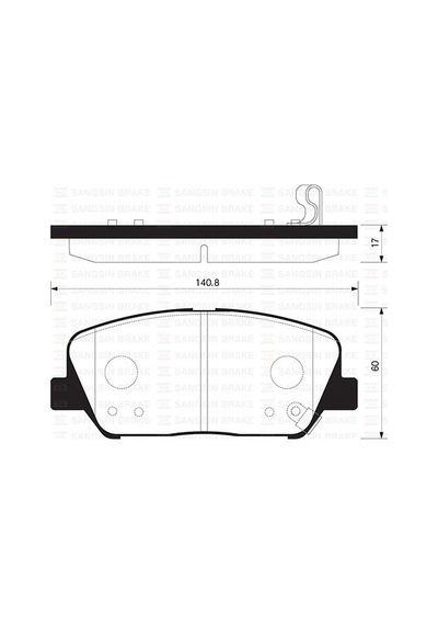 SANGSIN SP1403 Fren Balatası Ön İ30 11- İ30 Cw 12- İ30 Coupe 13- Kia Ceed 1.4 1.6 1.6 Gdı 1.4 CRDI 1.6 CRDI