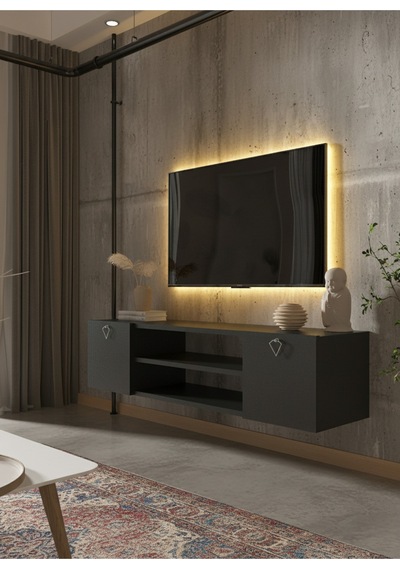 Resital Tv Ünitesi S1242-4 Antrasit Antrasit