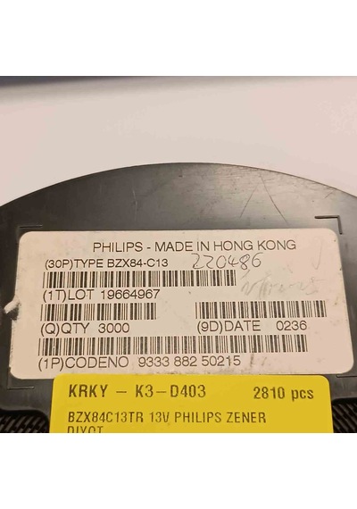 Bzx84c13tr 13v Phılıps Zener Diyot 250 Adet