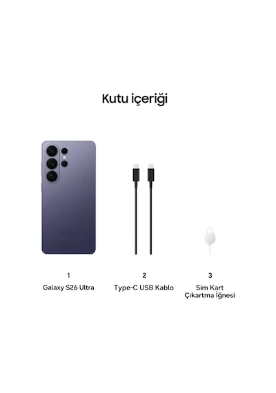 Samsung Galaxy S26 Ultra 256 GB (Samsung Türkiye Garantili)