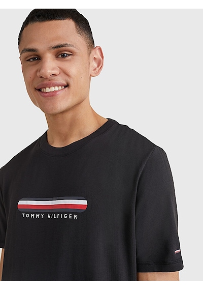 Tommy Hilfiger Tommy Hılfıger Erkek T-shırt Um0um02348-bds SIYAH