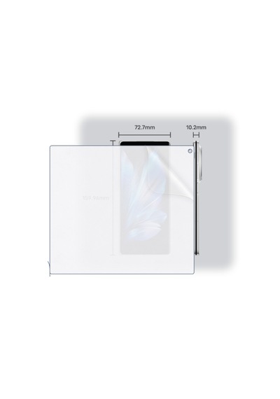 Schitec Vivo X Fold 3 İç Ekran Full Şeffaf Nano Hidrojel Koruyucu