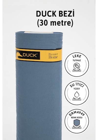Premier Metrelik Duck Keten Kumaş Su İtici Bez 30 Metre Drm4949 - İndigo