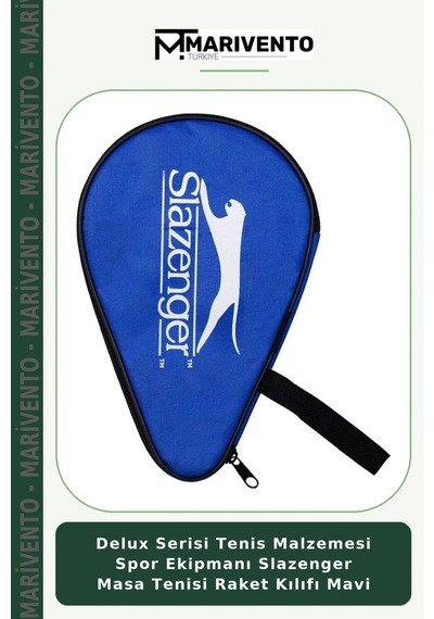 Delux Serisi Tenis Malzemesi Spor Ekipmanı Slazenger Masa Tenisi Raket Kılıfı Mavi