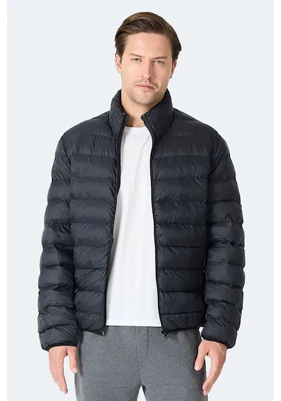 Slazenger Braum Erkek Puffer Şişme Mont Siyah
