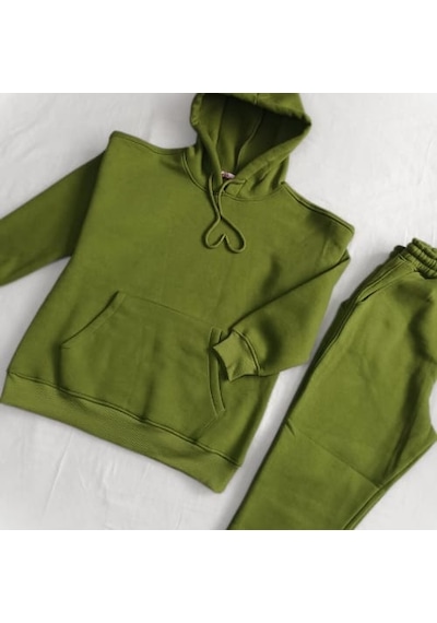 Cream & Rouge Takım Sweat Shirt 3 İplık ++a Yeşil