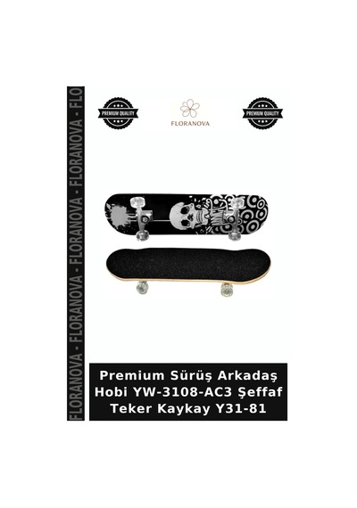 Premium Sürüş Arkadaş Hobi Yw-3108-ac3 Şeffaf Teker Kaykay Y31-81 Çok Renkli