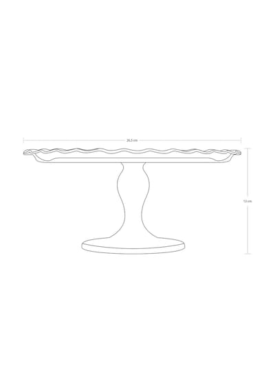 Paşabahçe Petite Ayaklı Patisseria - Pasta Servis Sunum Tabağı