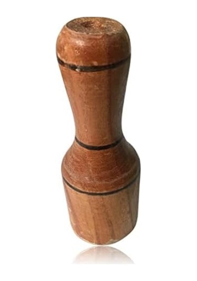 Ahşap Sarımsak Ezecek Açık Bej