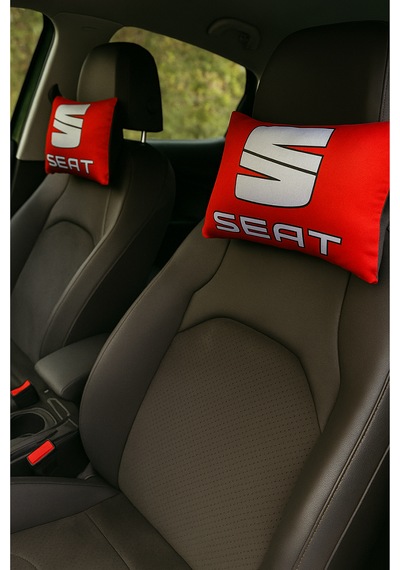 Seat Uyumlu 5 Li Oto Halı Paspas & Dijital Baskılı Araç Boyun Yastığı & Çok Parçalı Oto Aksesuar Seti
