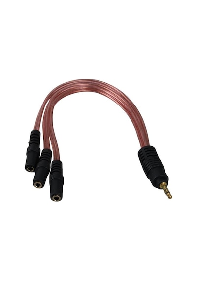 Powermaster Pm-12283 3.5mm Stereo 3x Dişi Kulaklık Çoklayıcı 3 Boğumlu - 20 Cm