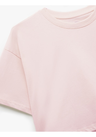 Koton Pamuklu Rahat Kesim Bisiklet Yaka Crop Spor Tişört Açık Pembe 5sak10284nk Pembe Koton Pamuklu Rahat Kesim Bisiklet Yaka Crop Spor Tişört Açık Pembe 5sak10284nk Pembe