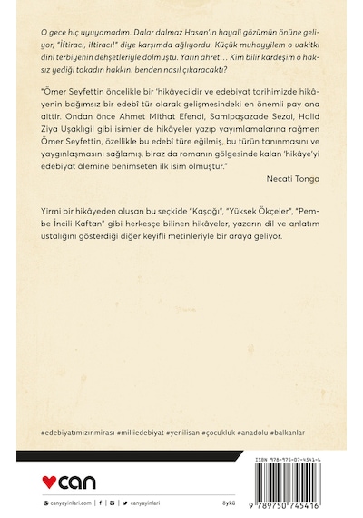 Perili Köşk ve Seçme Hikayeler - Açıklamalı  Metin - Ömer Seyfettin - Can Yayınları