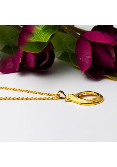 Bilezikci Çeyrek Altın Çerçevesi Lale Kolye Klscs14k20779