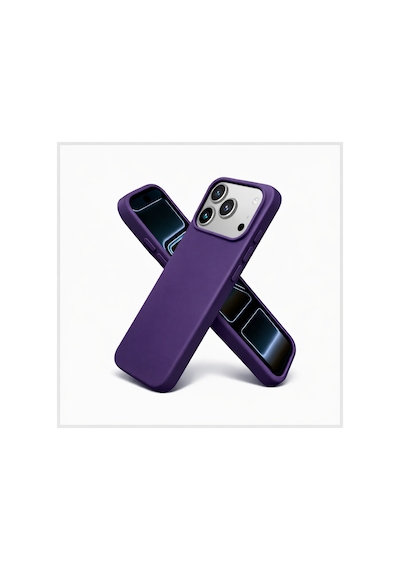 Apple Uyumlu iPhone 17 Pro Max Kılıf Renkli Lansman İçi Kadife Yumuşak Kamera Yükseltili Silikon Mor