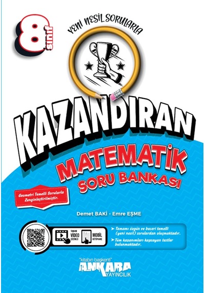 Ankara Yayınevi 8. Sınıf Kazandıran Matematik Soru Bankası