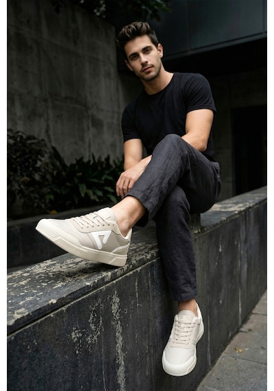 Dark Seer Ds Midas Bej Beyaz Erkek Sneaker Günlük Spor Ayakkkabı Bej - Beyaz