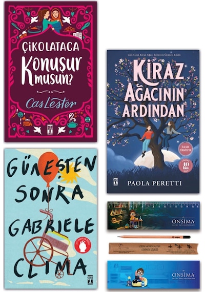 Genç Timaş Çikolataca Konuşur Musun - Kiraz Ağacının Ardından - Güneşten Sonra Set 3 Kitap