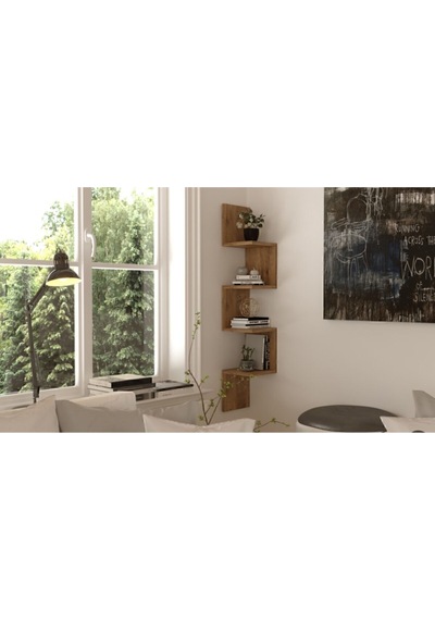 Wall R9 Modern Duvar Rafı Kitaplık Atlantik Çam Wal9-a Atlantik Çam