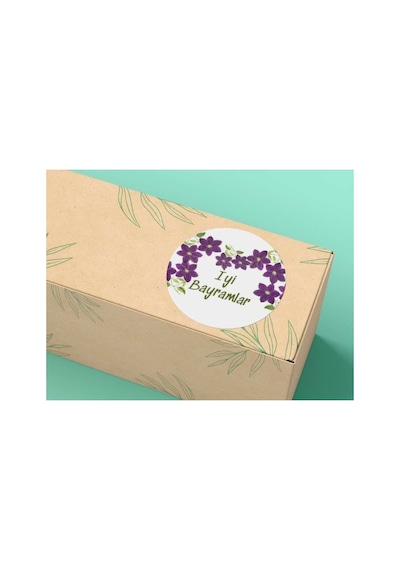 İyi Bayramlar Sticker Ramazan Bayramı Kurban Festa Tebrikler 3 Cm- 200 Adet Çok Renkli