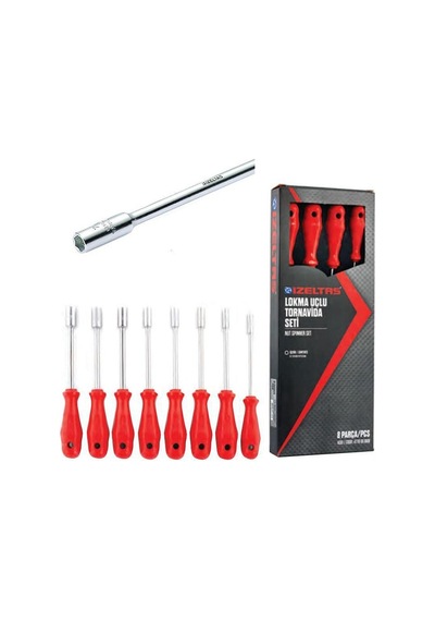 İzeltaş 8 Li Lokma Uçlu Tornavida Seti 4770008108