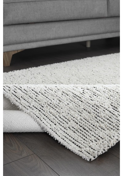 Gümüşsuyu Deco Boheems 80152 Kaymaz Taban Dikdörtgen Halı 160x230 Siyah