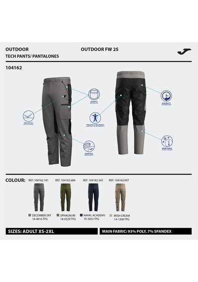 Joma Uzun Pantolon Erkek Explorer Gri 104162.181 gri