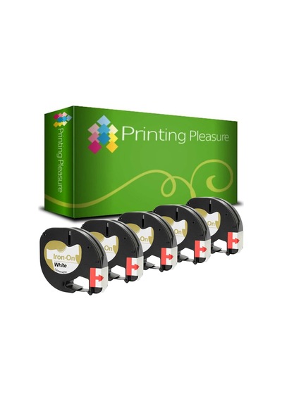 5x Compatible S0718850 S0718840 Siyah Üzerinde Beyaz 12 Mm X 2 M Kumaş Bant T-100h, Lt-100t, Lt-110t, Qx 50, Xr, Xm, Diğer