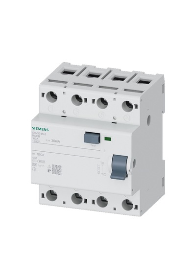 Siemens 5sv3348-6 - 100a 30ma Tip A 4p Kaçak Akım Koruma Rölesi