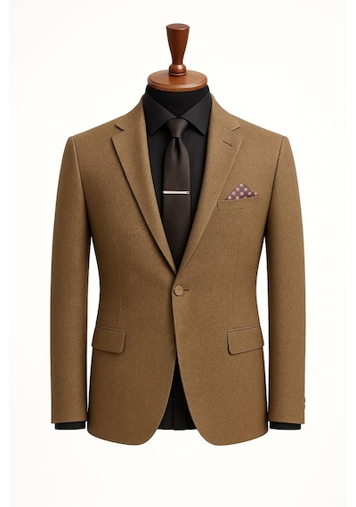 Fabio Cassani Erkek İtalyan Kesim Tek Düğmeli Blazer Ceket Klasik Ve Modern Şıklık Kahverengi Fabio Cassani Erkek İtalyan Kesim Tek Düğmeli Blazer Ceket Klasik Ve Modern Şıklık Kahverengi