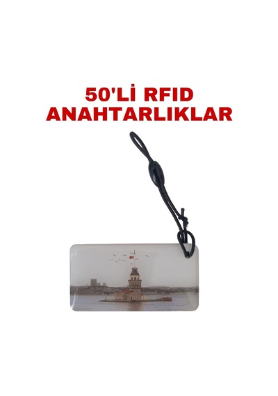 Sr-604 K Yazılabilir Ve Kopyalanabilir Rfıd Proximity Anahtarlık 125 Khz Kız Kulesi Tasarımlı Keyfob 50 Adet