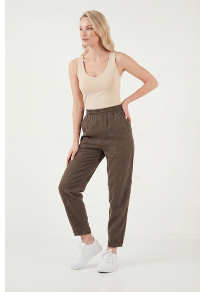 Lela Bayan Pantolon 668yp5456 Kahve Kahve