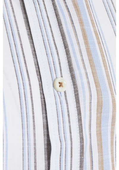 Hatemoğlu Kahverengi Çizgili Slim Fit Gömlek Koyu Kahverengi Hatemoğlu Kahverengi Çizgili Slim Fit Gömlek Koyu Kahverengi