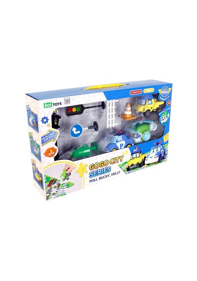 Polı-zr-912 Robocar Poli Gogo City Seri Poli Burky Helly Oyun Seti Standart
