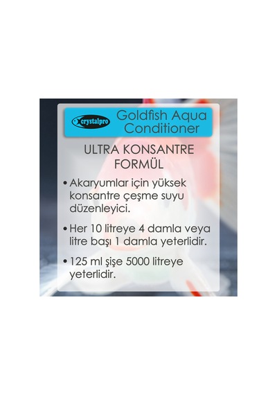 Goldfish Aqua Conditioner 125ml Japon Balıkları İçin Su Düzenleyici