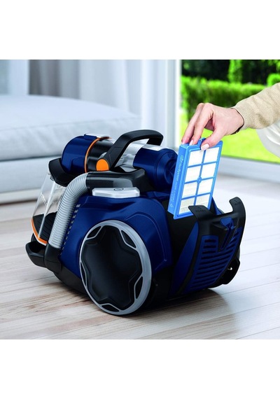 Eufc81db Ultraflex Torbasız Elektrikli Süpürge 12 M Erişim Mesafesi, Kolay Boşaltılabilir Toz Tek Renk