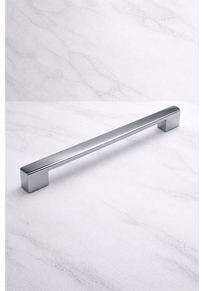 Çift Delikli Krom 160-192mm Metal Köprü Kale Kulp, Lüks Mutfak Mobilya Dolap Çekmece Kulpu 5 Adet Metalik Metalik