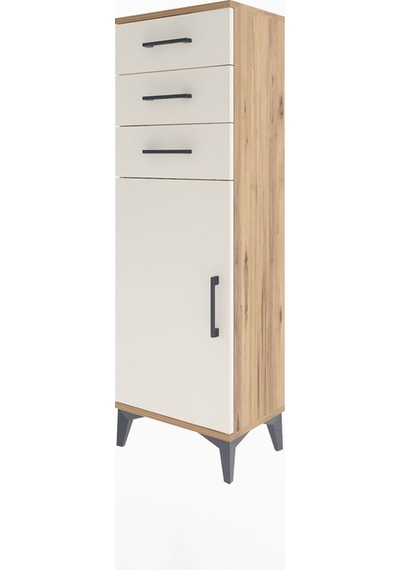 Arges Dolap 3 Çekmeceli Tek Kapaklı 44x30x134 Çam-aytaşı Çam Arges Dolap 3 Çekmeceli Tek Kapaklı 44x30x134 Çam-aytaşı Çam