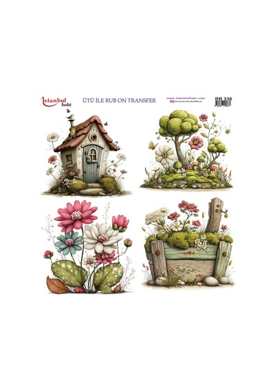 Ütü İle Rub On Transfer Kağıdı 30x30cm Rb-336