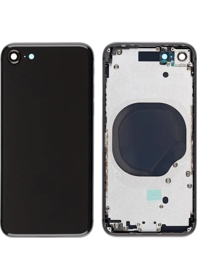 Apple Uyumlu iPhone 8 Boş Kasa Kapak 8g Siyah