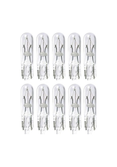 T5 1.2w Mini Dipsiz Gösterge Ampul 12v 1.2w 10 Adet