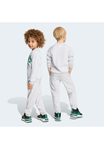 Adidas Little Kids Minecraft Jog Set Çocuk Gri Eşofman Takımı Ks9036