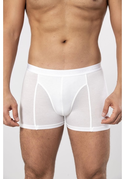 Weweus Beyaz Micro Modal Premium Erkek Boxer 1418 Beyaz