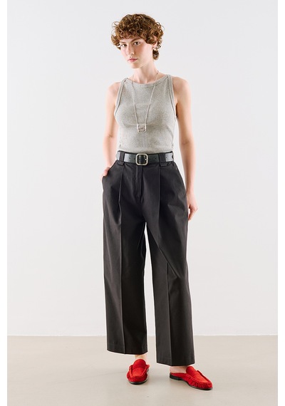 Manuka Gabardin Straıght Pileli Pantolon Lacivert Aw26pnt00004-3907