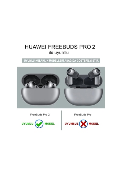 Huawei Freebuds Pro 2 İçin Kılıf Cartoon Figürlü Silikon Crtn-fgr-sswtri Freebuds Pro 2 İle Uyumlu Kılıf - Siyah - Beyaz