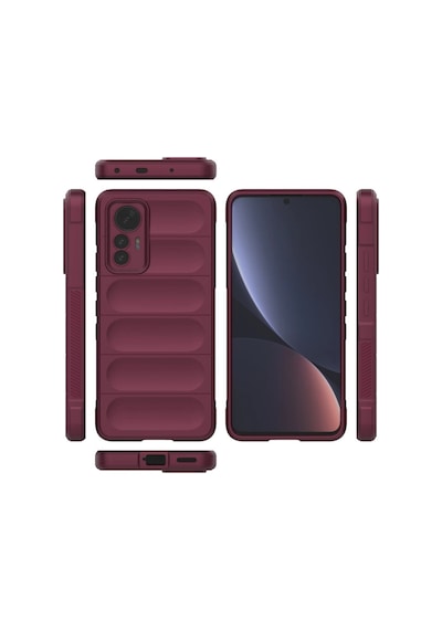 Xiaomi Mi 12 Lite Kılıf Optimum Silikon Bordo