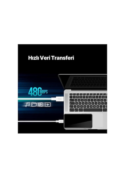 Usb-c - Usb-c 30cm 60w Pd/qc Hızlı Şarj/data Kablosu Standart